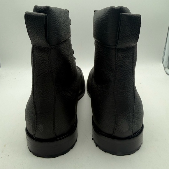 BRAND NEW Gordon Rush Owen Ankle Boots Black Pebbled Leather Apron Toe Size 11 main image 7
